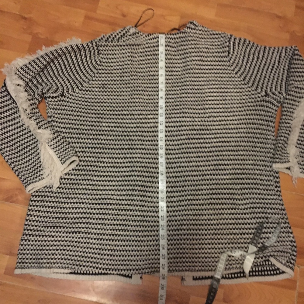 Fringe Detail Long Sleeve Cardigan Knox Rose XXL - Picture 5 of 7
